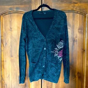 Black Fox button up cardigan